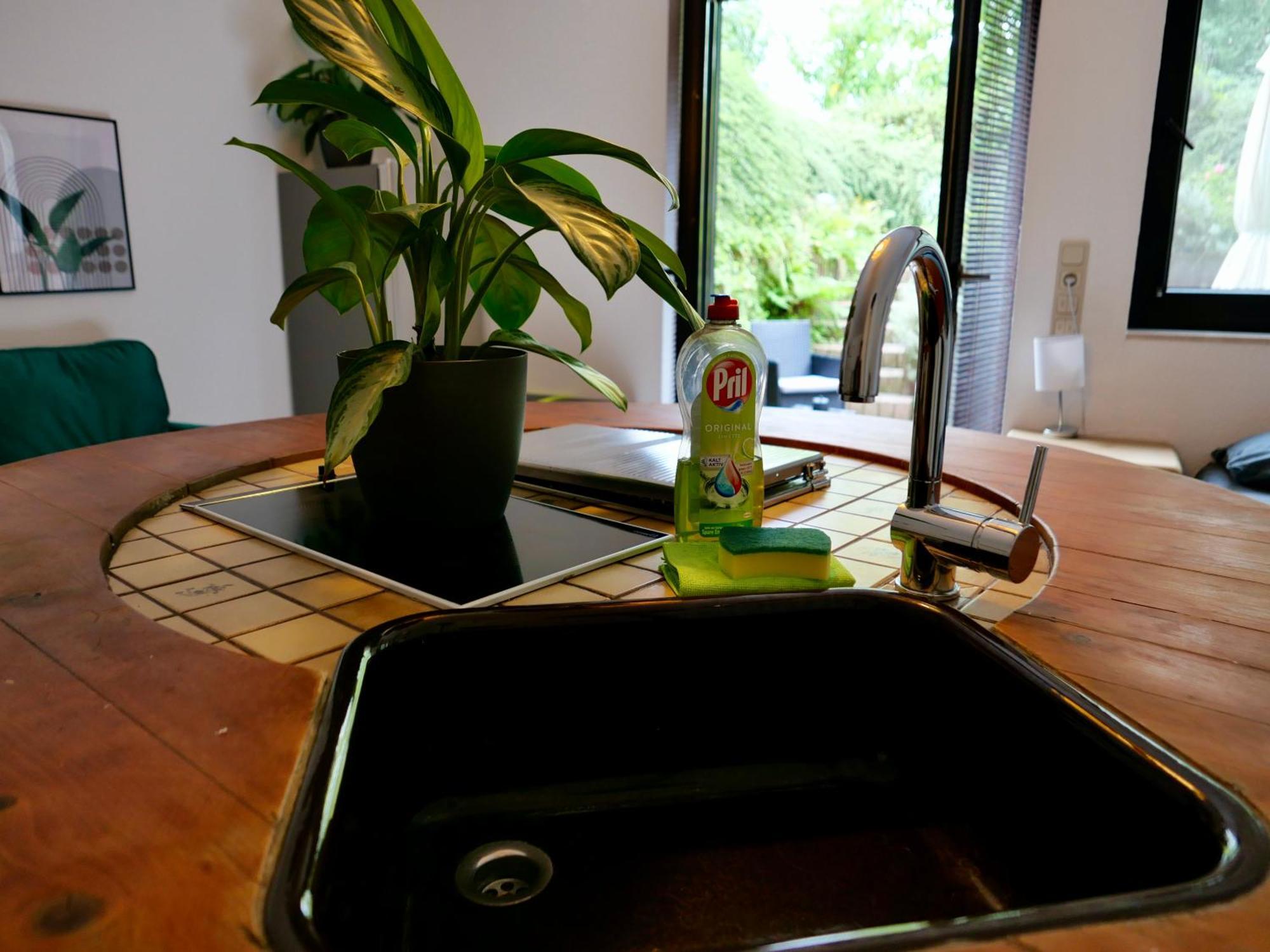Schoenes Apartment Mit Terrasse Im Steingarten Bad Vilbel Eksteriør bilde